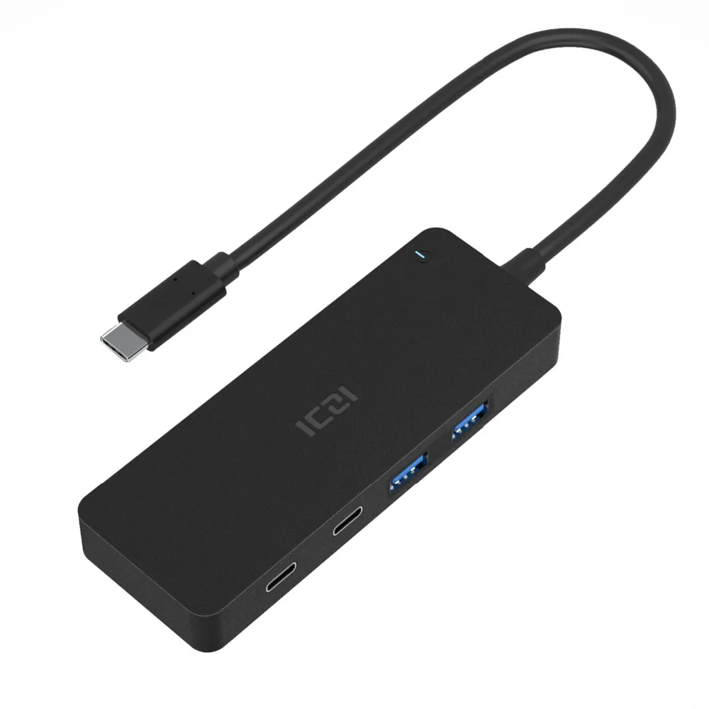 ICZI 7 в 1 USB C HUB type C к USB 3,0 type-C переходник для передачи данных с блоком питания для Macbook Air Macbook Pro