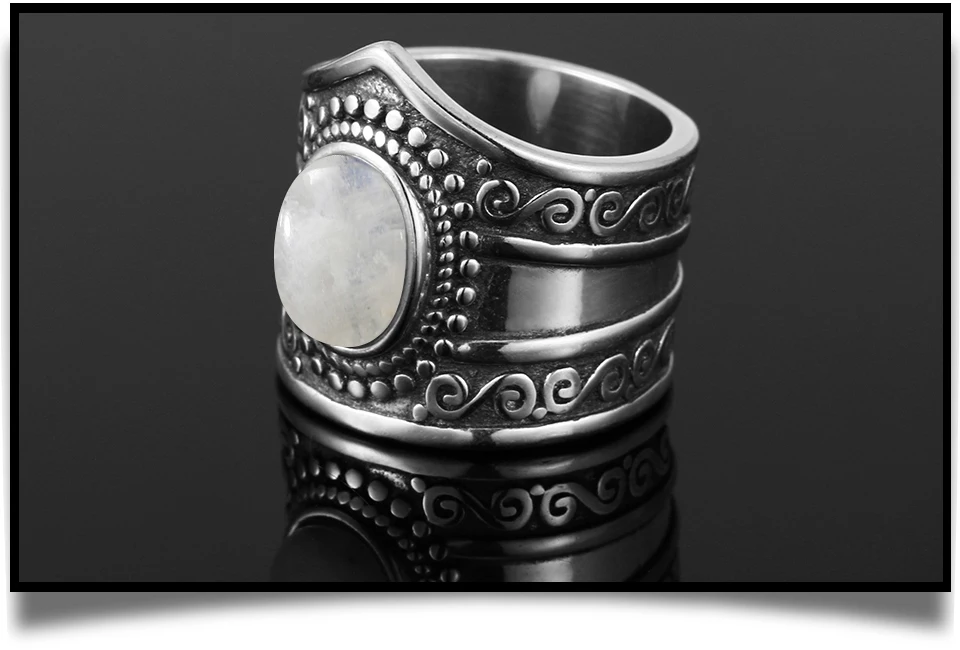 GUYINKU натуральные ювелирные изделия из лунного камня, твердые 925 пробы серебряные кольца с драгоценными камнями для женщин и мужчин, парные кольца для влюбленных, подарки на юбилей