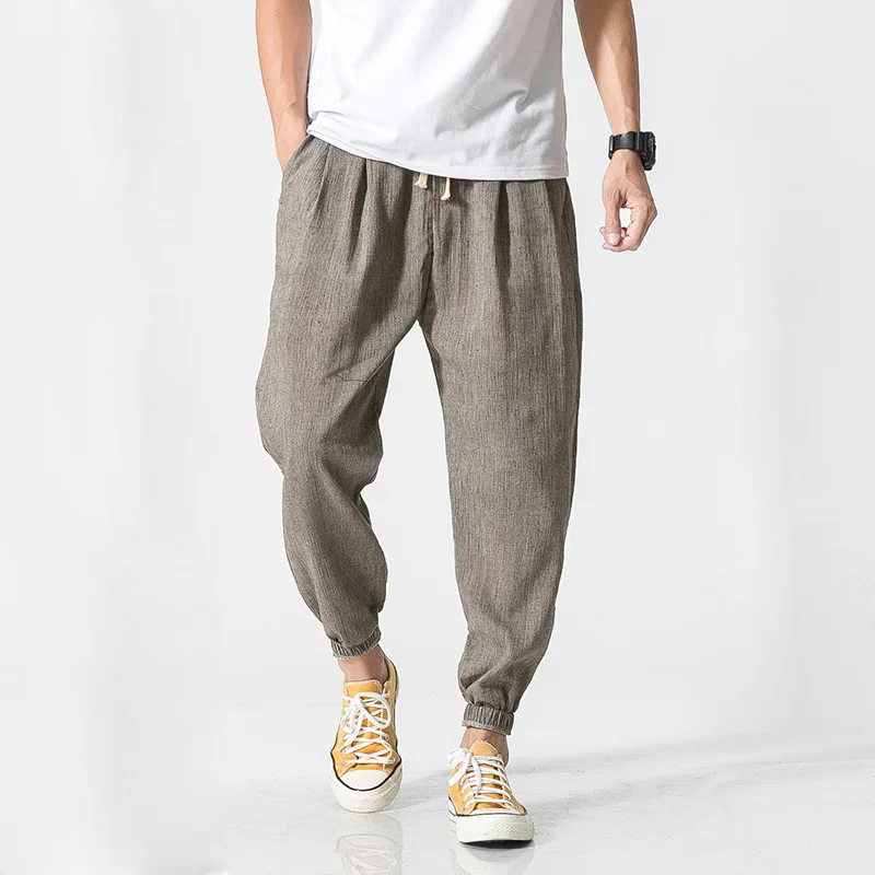 

Chinese Style Casual Men Harem Pants Men Jogger Pants Men Fitness Trousers Male Chinese Traditional Harajuku