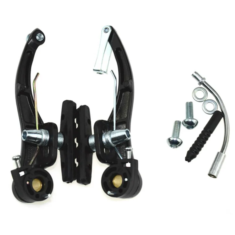1 Pair 110mm Aluminum Alloy Bicycle Brake Handle Bicycle Brake Full Set Front/Rear Mountain Road Bike Brake Bicycle Accessories