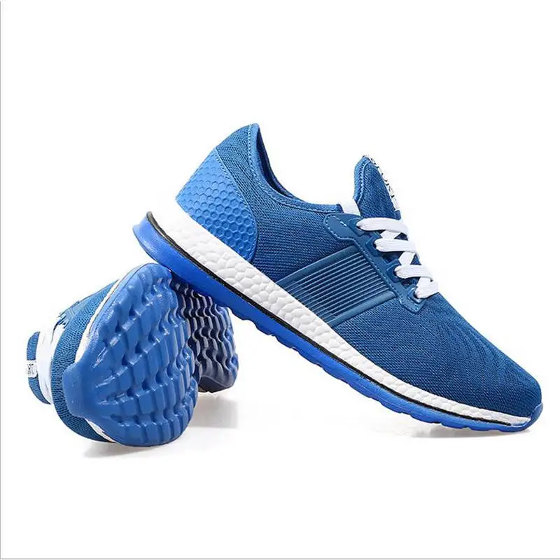 

2016 spring and autumn Men Casual Shoes fashion Style Mesh breathable Flats shoes Man Lace-Up Men trainers walking Shoes