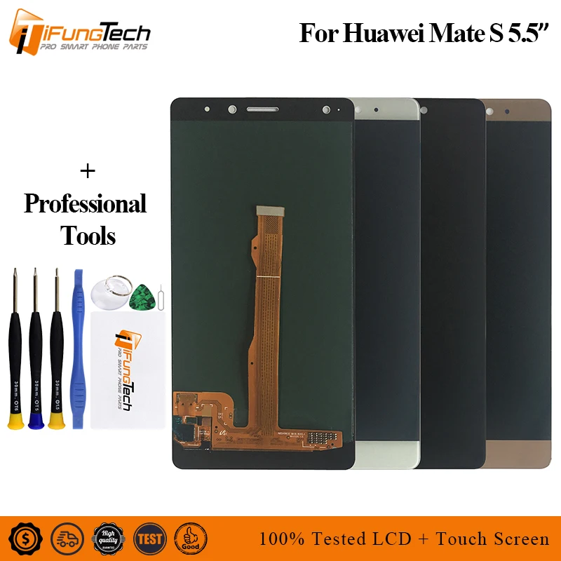 

Brand New 5.5" AMOLED LCD Screen For HUAWEI Mate S LCD Display with Touch Screen Digitizer Assembly Replacement Parts CRR-L09