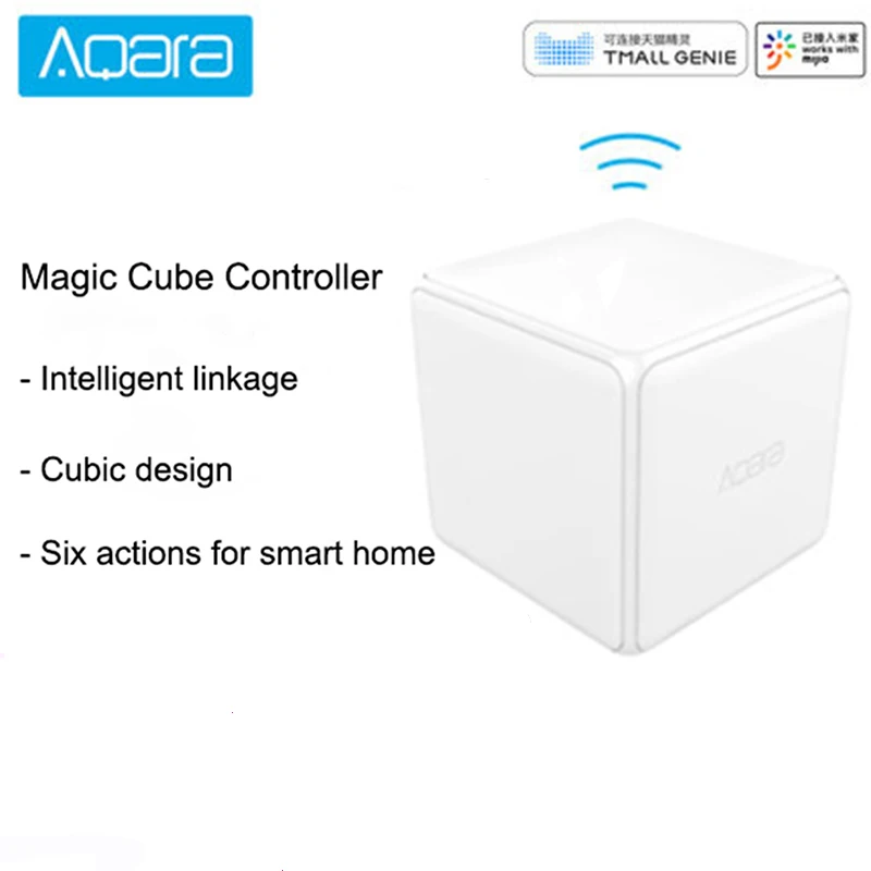 Xiao mi aqara контроллер magic cube Zigbee версия проверена шесть действий устройство умного дома работает с приложением mi jia Home