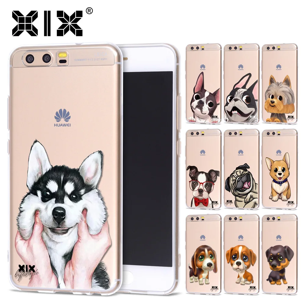 

For fundas Huawei P9 lite case Cute Dog soft TPU cover for coque Huawei P8 lite case 2017 new arrivals for Huawei P10 Lite case