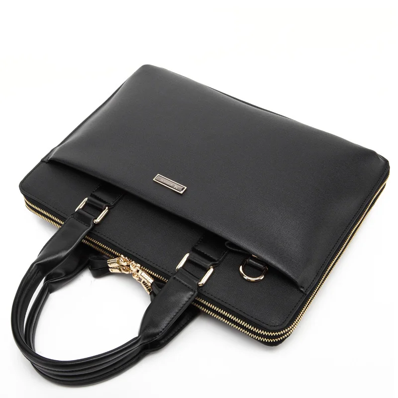 

100% Cow Genuine Leather Business Men's Briefcase New Luxury Real Leather Male Shoulder Bag Men Messenger Bag Tote Computer Bag