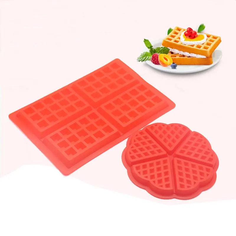XMT HOME Waffle Maker silicone mold non stick mat for kitchen waffle