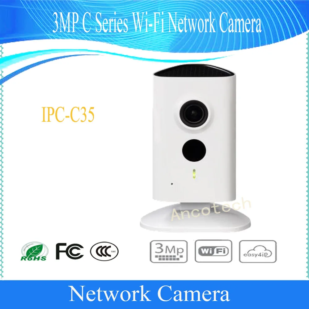 

Free Shipping DAHUA Security WIFI Camera 3MP C Series Wi-Fi Network Camera Support IR DH-IPC-C35