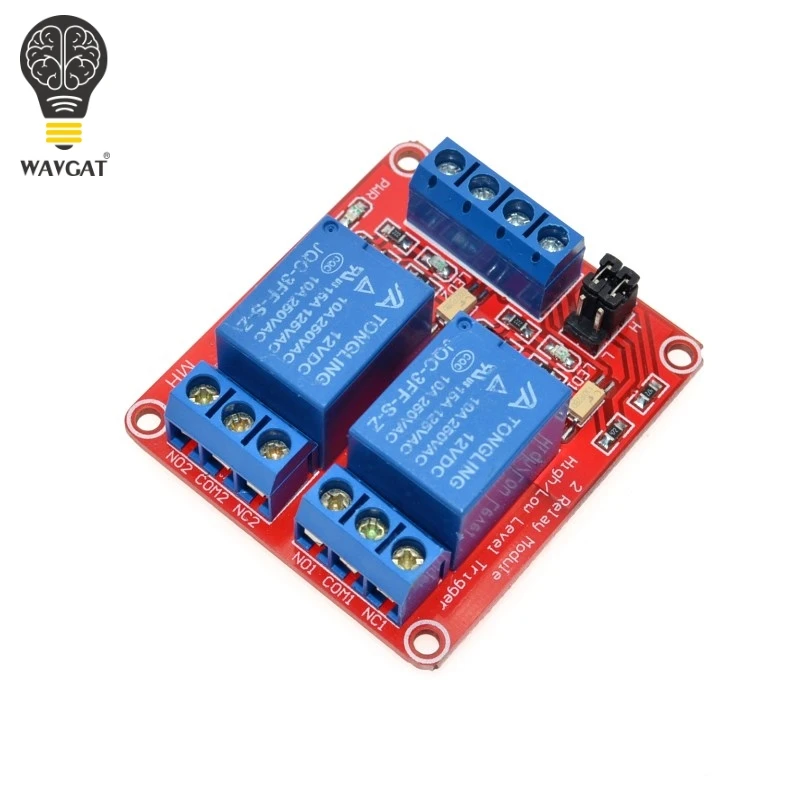 12V 2 канала 4 Автомобильный релейный модуль с Оптрон Поддержка высокой и низкой
