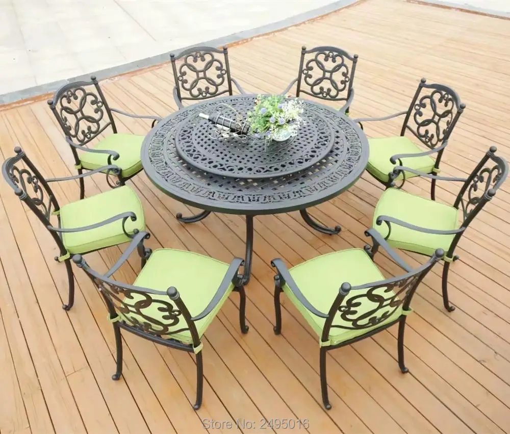 

Set of 9-piece cast aluminum patio furniture garden furniture Outdoor furniture transport by sea