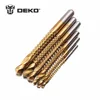 DEKO 6Pcs Power Drill & Saw Set HSS Steel Titanium Coated Woodworking Wood Twist Drill Bit 3mm 4mm 5mm 6mm 6.5mm 8mm ► Photo 3/6