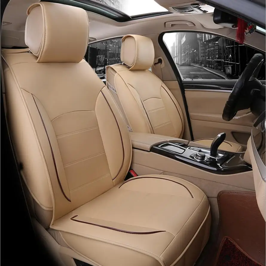 Standard edition Универсальные автомобильные чехлы из искусственной кожи для Toyota Corolla Camry Rav4 Auris Prius Yalis Avensis SUV автомобильные аксессуары - Название цвета: Standard edition