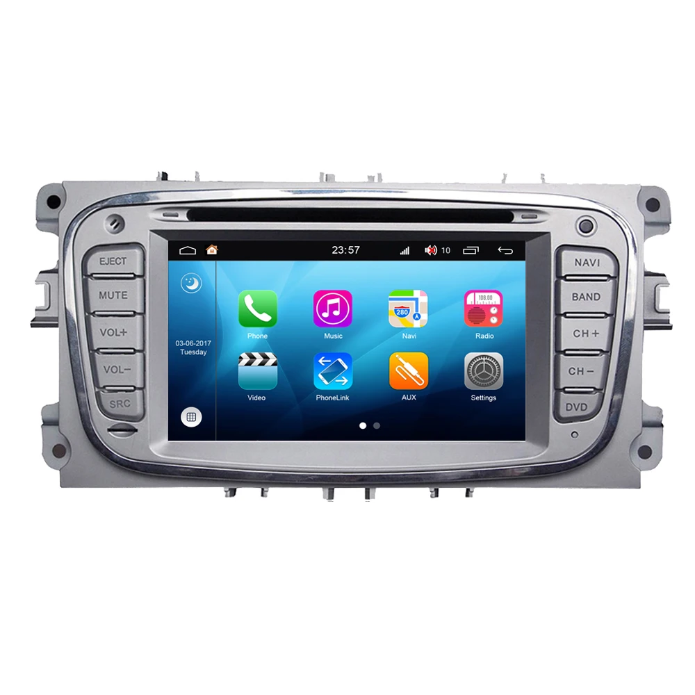 Для Ford для Focus 2 Mondeo Kuga S max C Android 8 0 автомобильный мультимедийный плеер Din gps радио