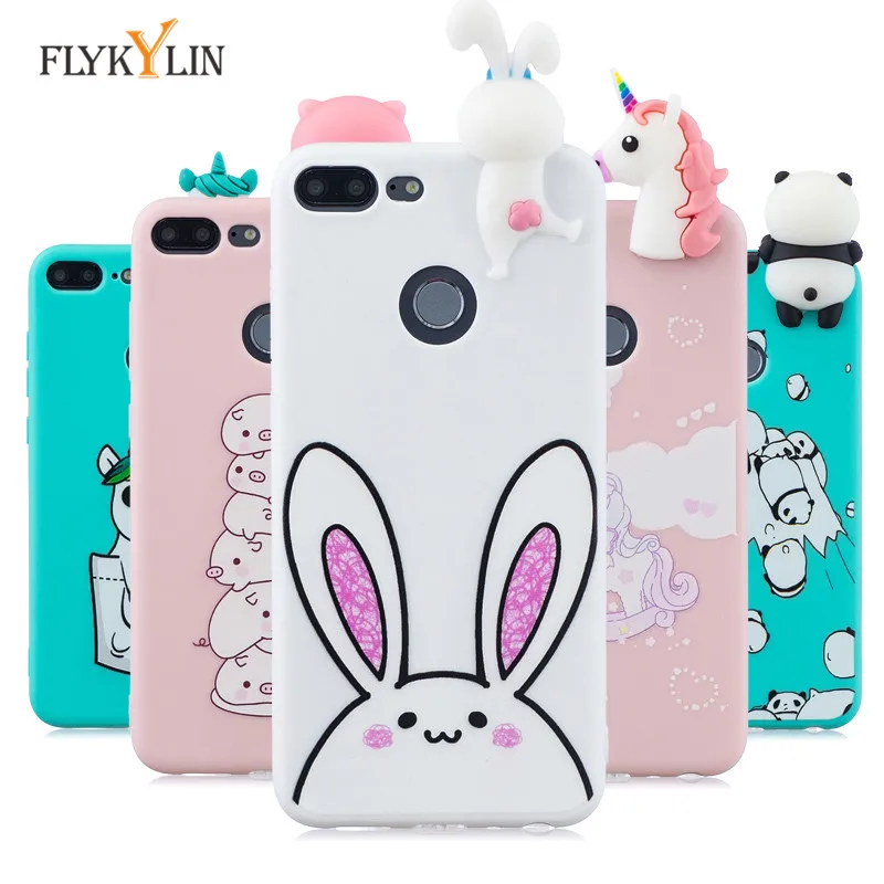 FLYKYLIN мультяшный чехол для телефона Huawei Honor 9 Lite 7X 3D кукла игрушки мягкие