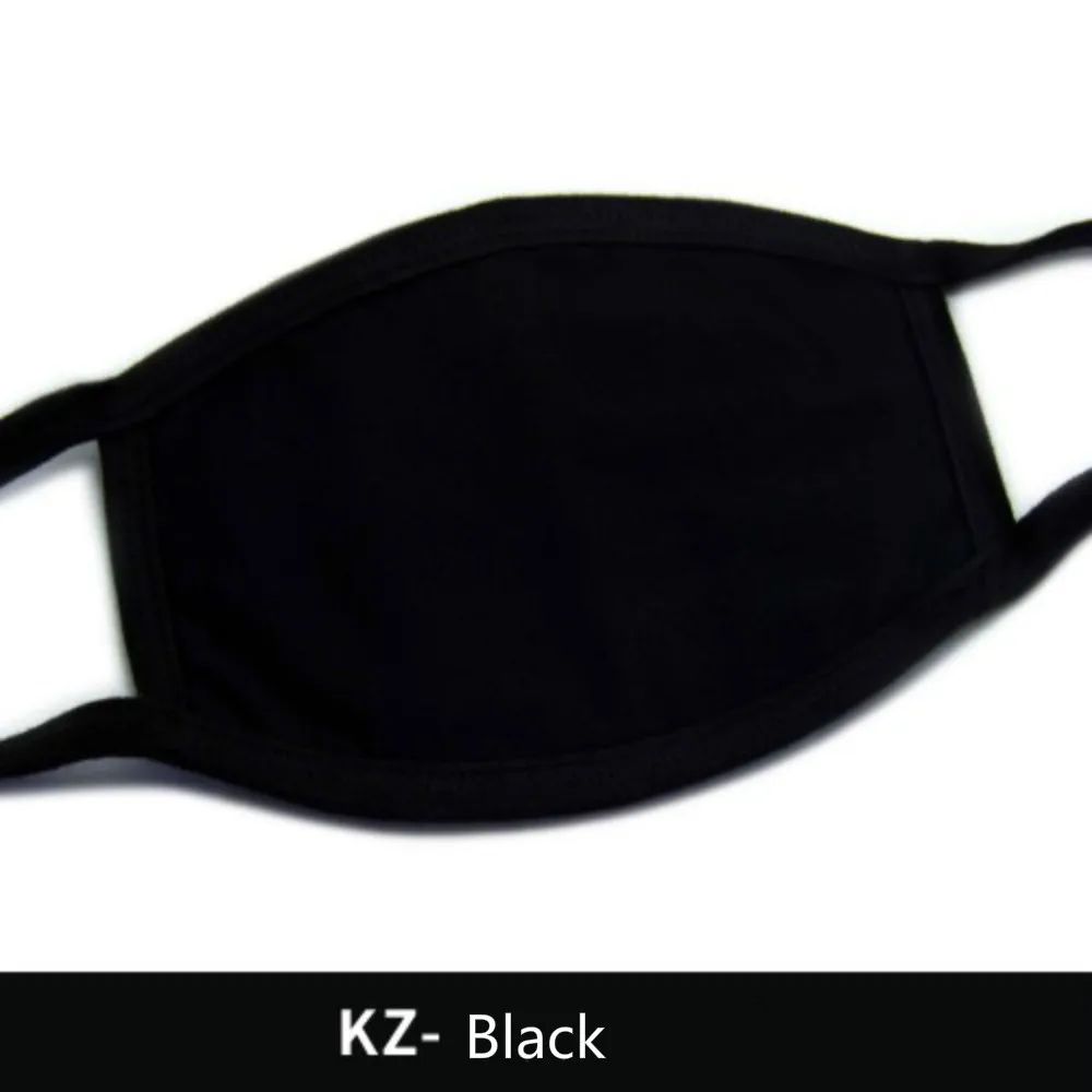 Маска для мужчин и женщин, индивидуальная модная зимняя утолщенная велосипедная ветрозащитная хлопковая дышащая легкая дышащая маска - Цвет: KZ-Black