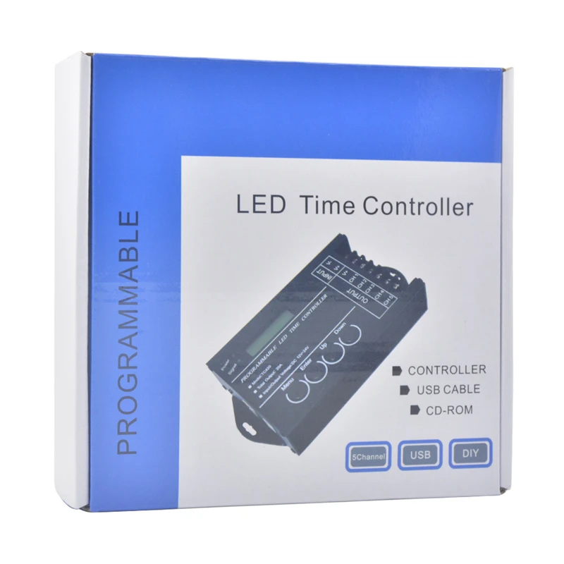 Time programable RGB LED Controller TC420 DC12V 24V 5Channel Total Output 20A Common Anode Programmable