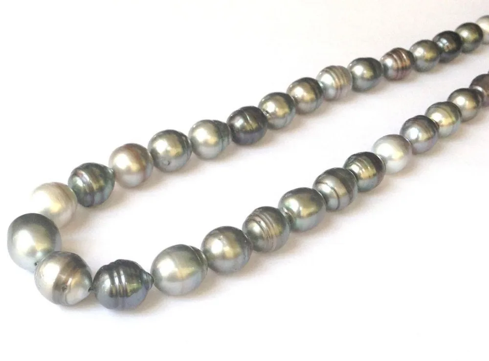 

Natural Colors Tahitian South Sea 34 pcs 16.6mm Baroque Pearl Strand