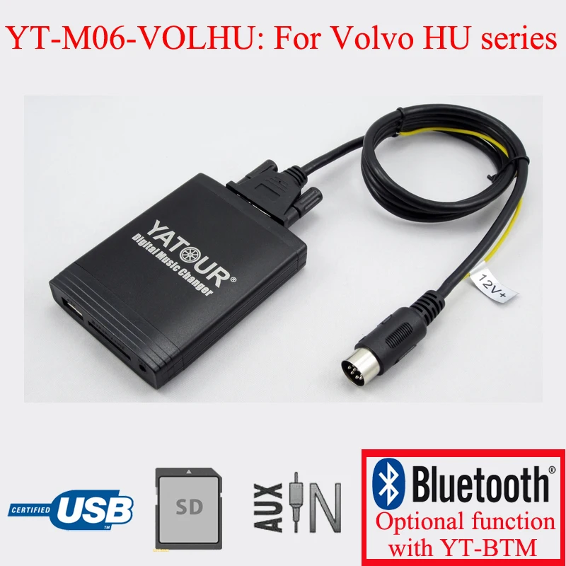 Yatour автомобильный аудио MP3 интерфейсы для Volvo HU радио C70 S40 S60 S80 V40 V70 XC70