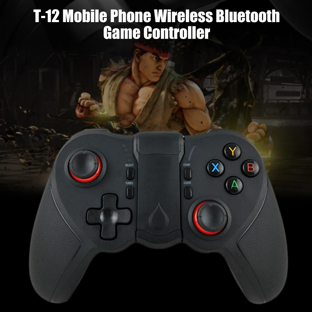 T-12 Беспроводной игровой контроллер Bluetooth Портативный мобильного телефона PS3 Игровая приставка с джойстиком для Мобильные телефоны Android IOS