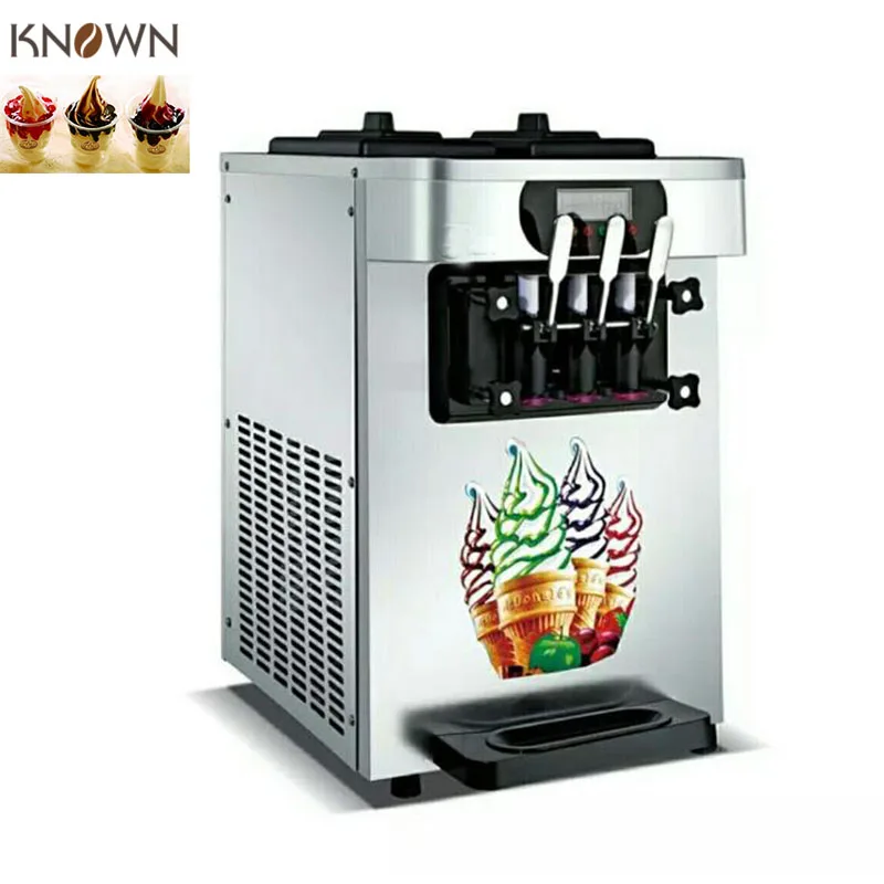 Электрическая машина для мягкого мороженого мини-машина для мягкого мороженого Тайланд машина для производства мороженого коммерческая