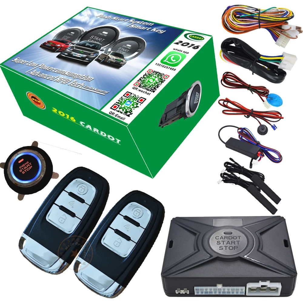 Smart keyless entry remote start stop ignition button start RF remote