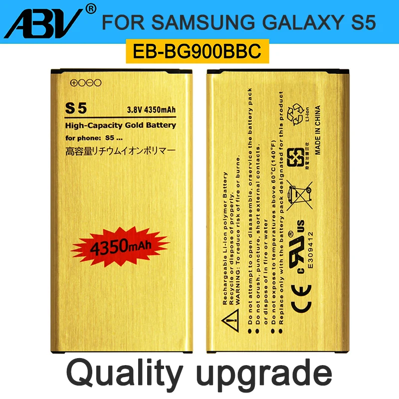 

For S5 battery Rechargeable Lion Gold Replacement Battery EB-BG900BBC for Galaxy G9006/S5/i9600/G9008V G9009D/G900F/H/S battery