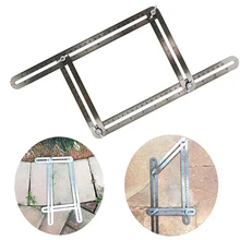 Новинка, многофункциональный регулируемый четырехсторонний Складной Измерительный инструмент, многоугольный шаблон, шкала, линейка, горячая Распродажа, ручной инструмент