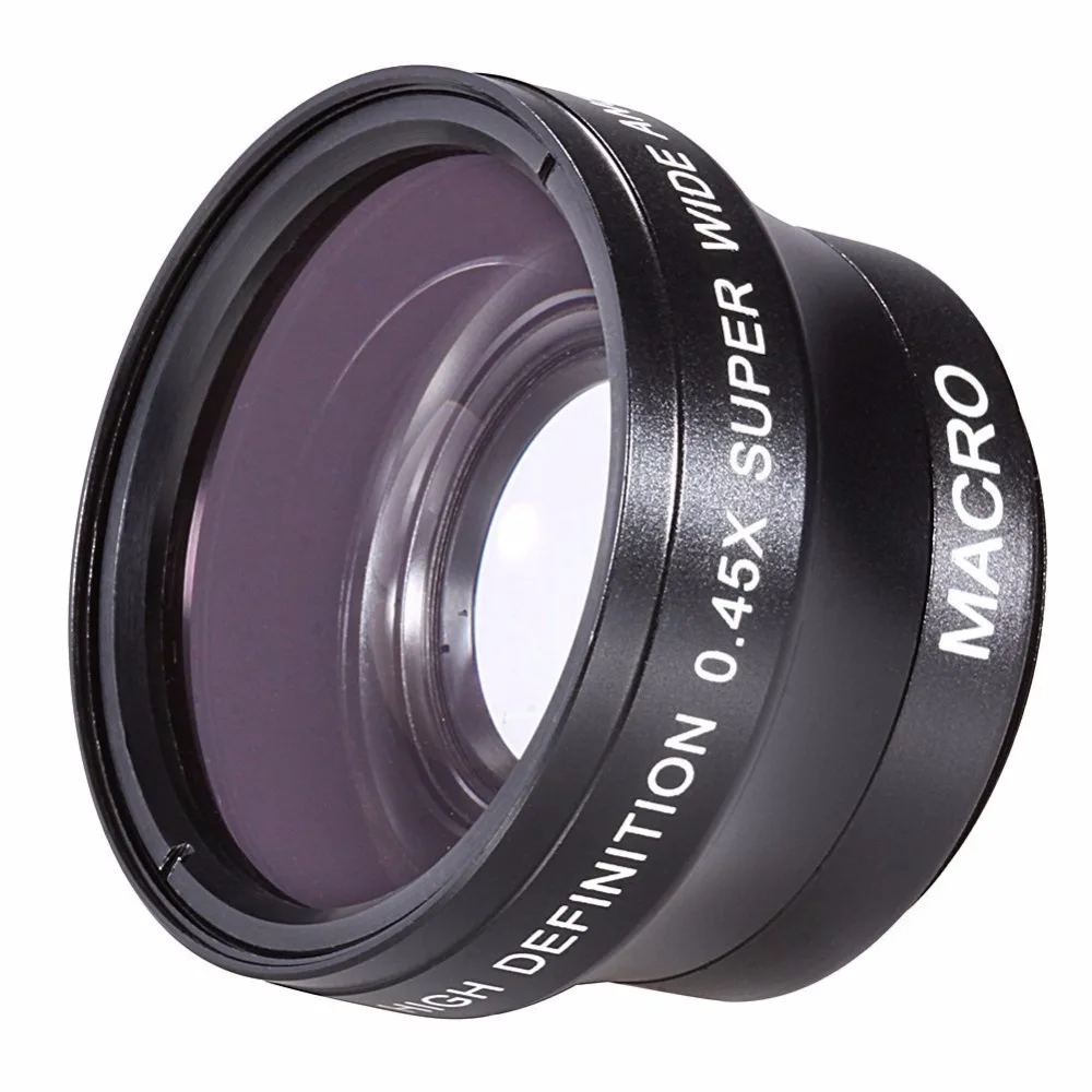 Neewer 37 мм 0.45X широкоугольный объектив + макро сумка для объектива Canon и любой камеры