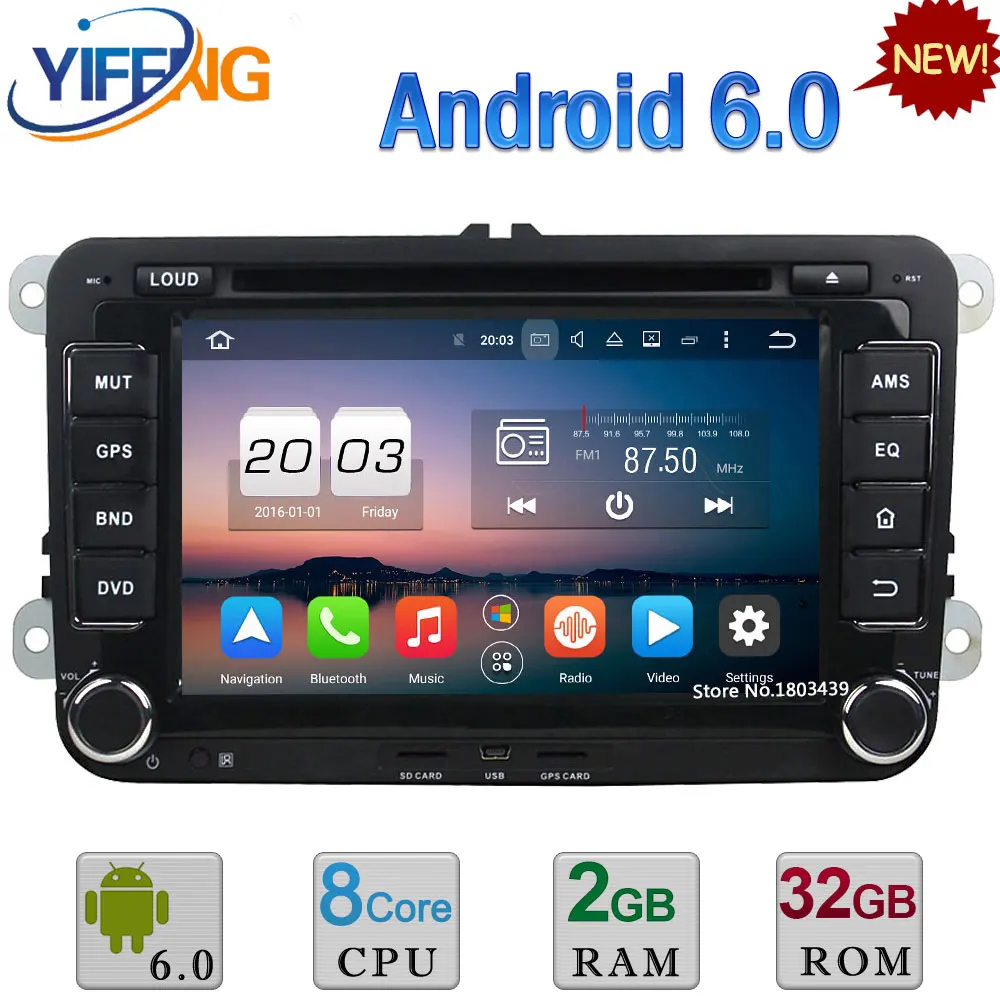 4GB RAM 32GB ROM 7 Octa Core Android 6 0 Car DVD font b Radio b