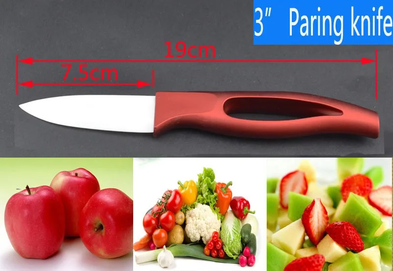 4 шт. " 4" " 6" Керамические ножи с овальной формы пластиковые универсальный держатель ножа, керамический кухонный нож с подставкой