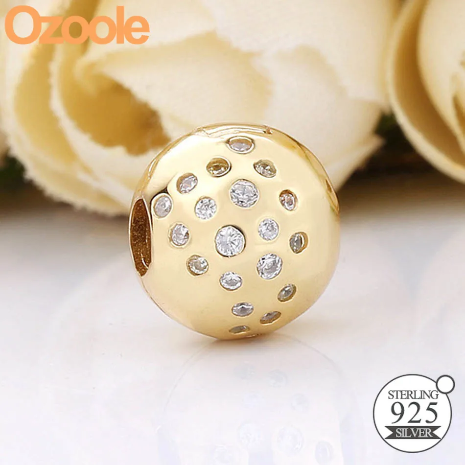 2019 New Authentic 925 Sterling Silver Shine Scattered Sparkle Clip Charm Bead Fit European Original Bracelet Women Jewelry DIY