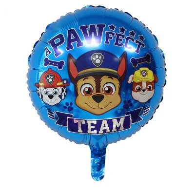 Новинка, Paw Patrol, украшение на день рождения, фигурки, игрушки, Paw Patrol, воздушные шары, вечерние, декор для комнаты, Чейз, Marshall, баллон, детские игрушки для девочек - Цвет: 17