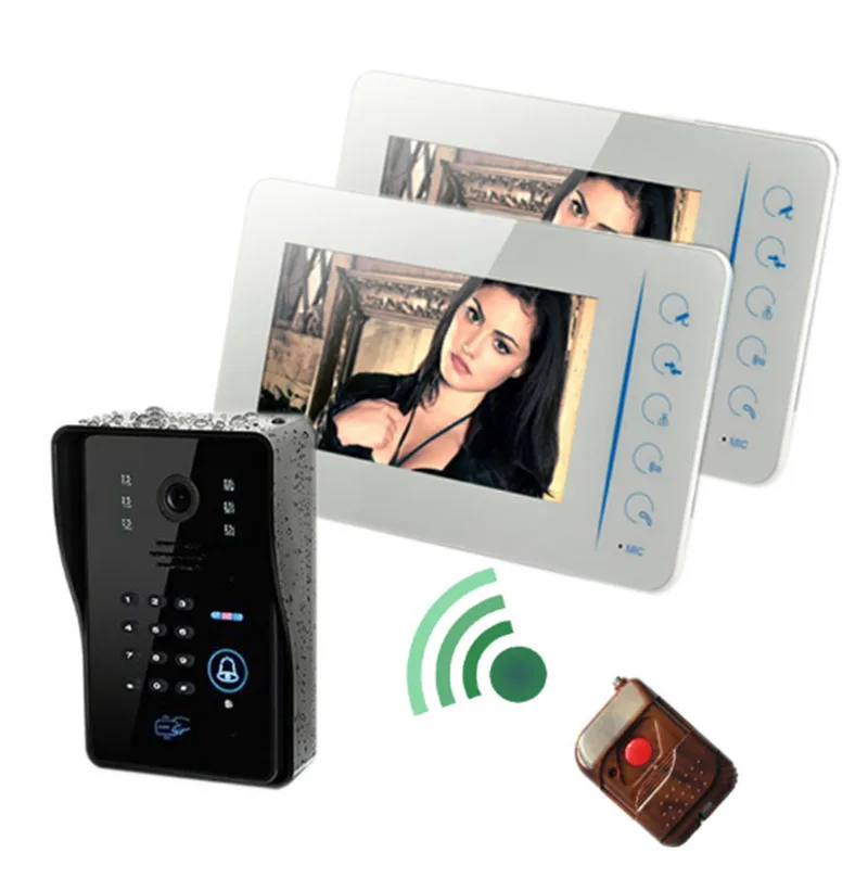 7 Inch Multi Functional Video Door Phone Support External