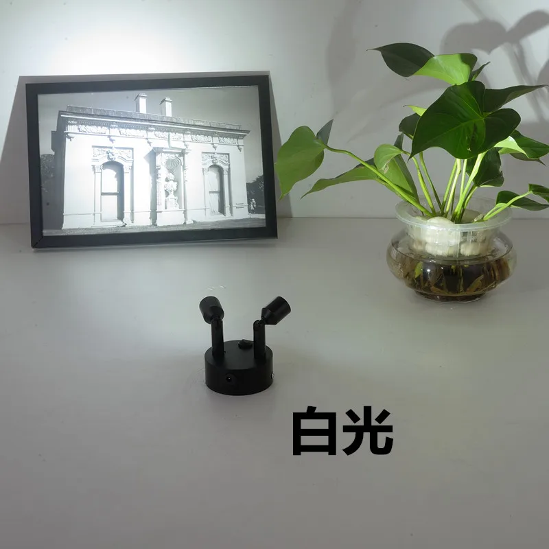 LED зарядка двойная головка прожекторы Свадебные огни ювелирные изделия