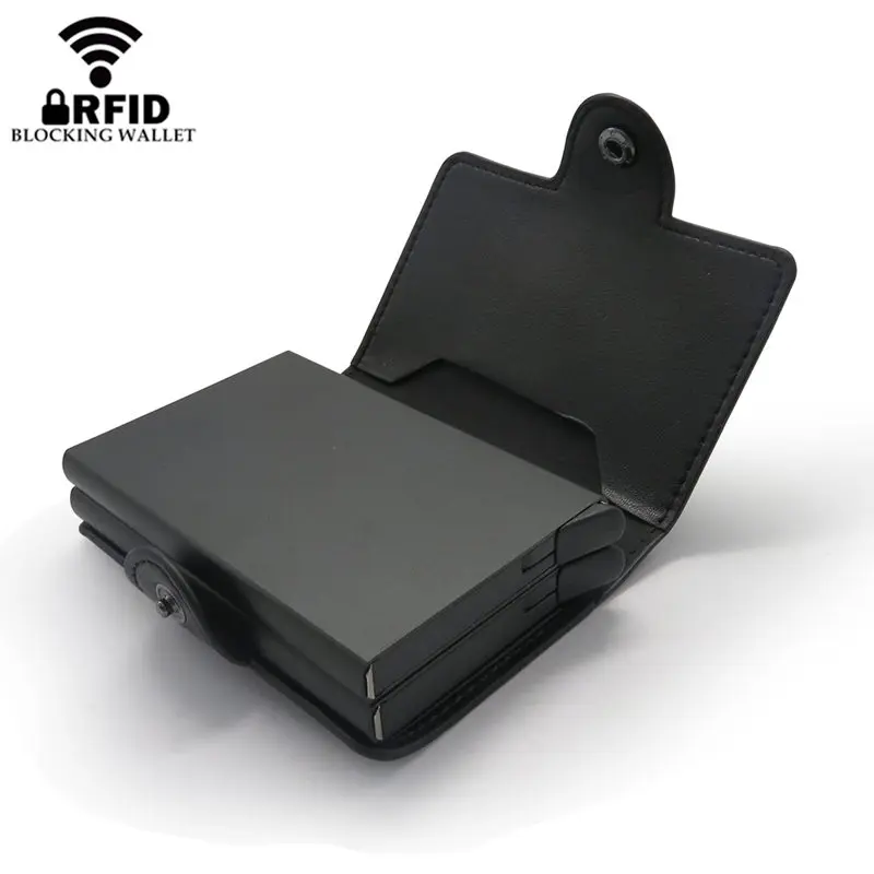 Bisi Goro 2020 металлические держатели для кредитных карт Rfid автоматический набор