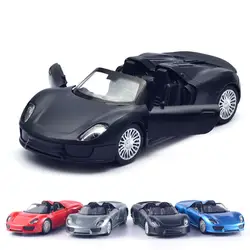 1:32 Porschee 918 машина литые игрушечные машинки Hot Wheel модель автомобиля с автомобилем Hot Wheel двери может быть открыт игрушка