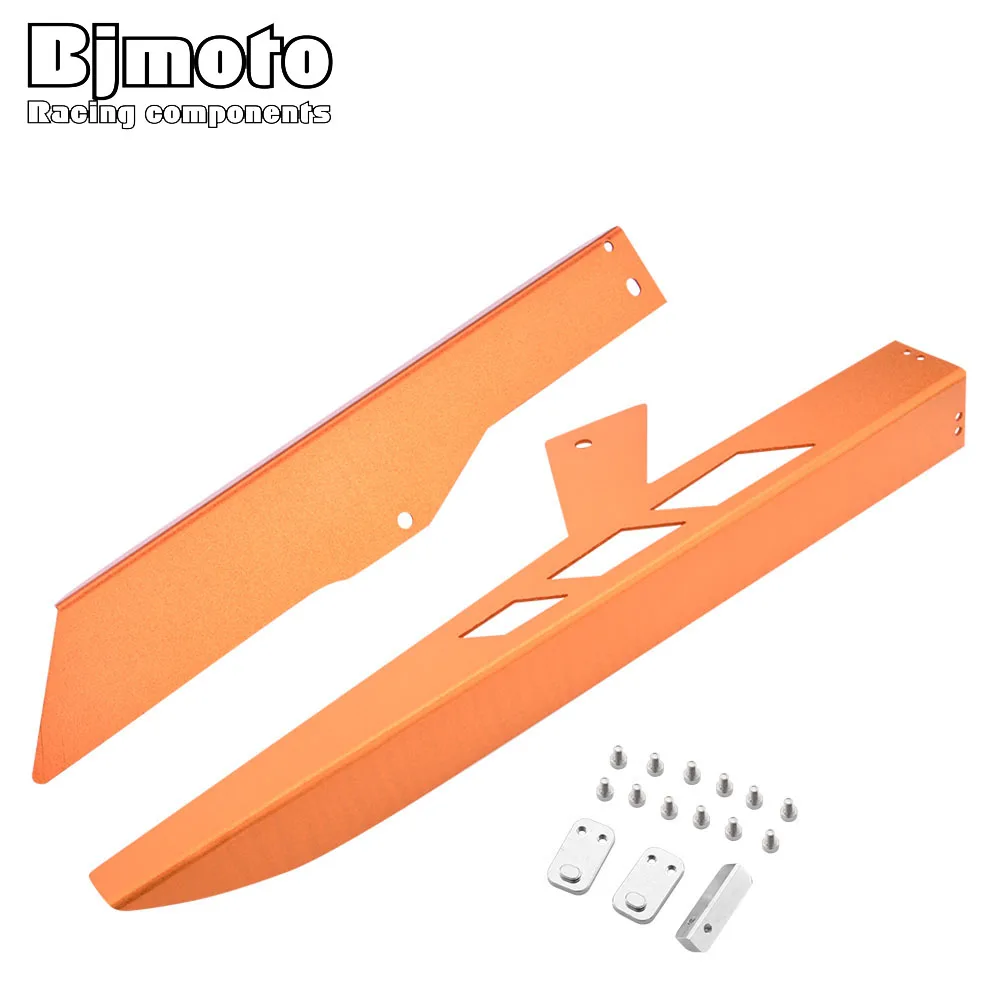 BJMOTO Orange CNC Chain Guard Cover For KTM DUKE 390 2013 2018 DUKE 250 2017 2018 DUKE 125 200 