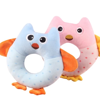 

2019 Newborn Baby Infant Animal Soft Rattles Teether Cartoon Animal Hanging Ring Rattle Rattle Hand Bell Toys