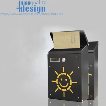 

2018 Korean Small Villa Mailbox With Lock Mail Letter Postroal Box Hollow Wall Decoration Fresh New Design Sun Bug House Design