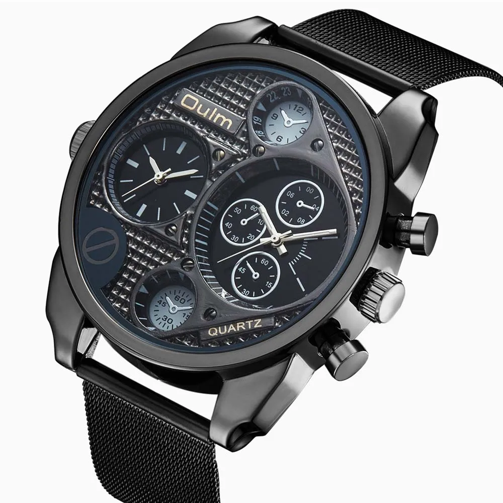 Бренд OULM Мужские часы 9316 большие военные дизайнерские Erkek Saat Montres de Marque Luxe