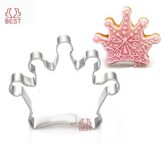 HOT!!! King crown cutter Stainless steel cookies cutters cookie tools