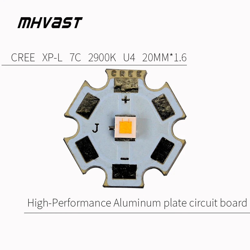 

CREE XP-L HI LED 10W White/ Neutral White /Yellow High Power LED Emitter with 16mm 20mm aluminum PCB for DIY