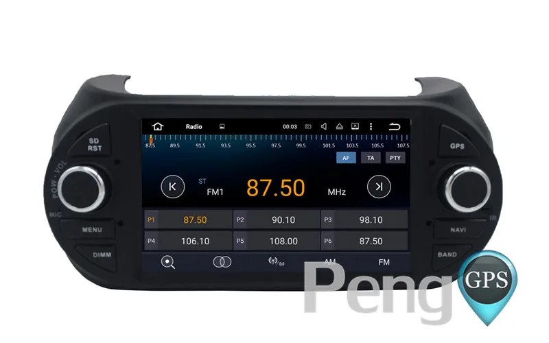 Best 2 Din Android 8.0 Car Radio DVD GPS Navigation for FIAT Fiorino Qubo Citroen Nemo Peugeot Bipper 2008-2016 Autostereo Headnnit 5