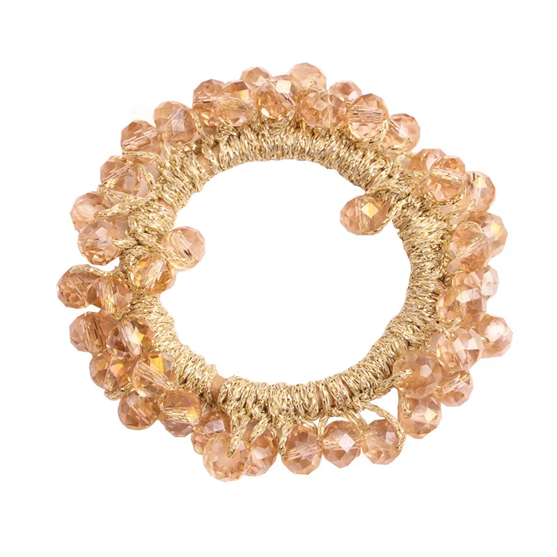 Korean style pearl beaded hair ties Scrunchies Elastic hairband Ponytail Holders women  Hair Rope Rubber gum Hair Accessories