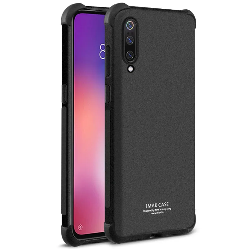 Мягкий силиконовый чехол Imak Для Xiaomi mi 9 9t ударопрочный черный чехол для телефона Xiaomi mi A3 CC9e CC9 9t Pro 9 Se xiomi mia3+ пленка - Цвет: Matte black