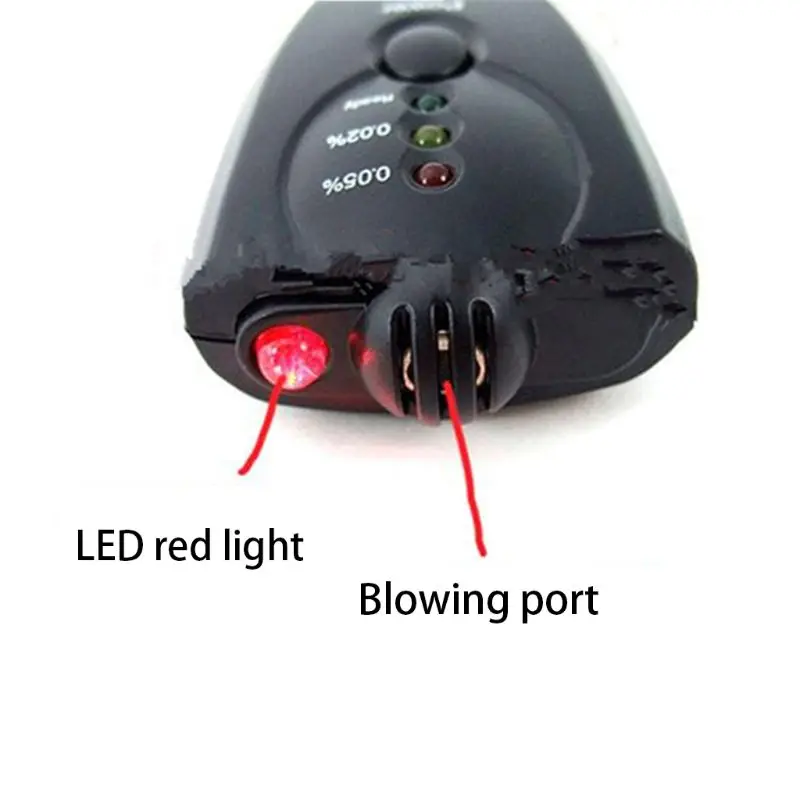 Алкотестер портативный чувствительный Тестер дыхания Точный Цифровой ЖК-дисплей удобный легкий карманный размер