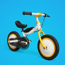 Xiaomi MiJia QiCycle велосипед трехколесный скутер 12 дюймов для детей желтый цвет горка и велосипед двойного назначения