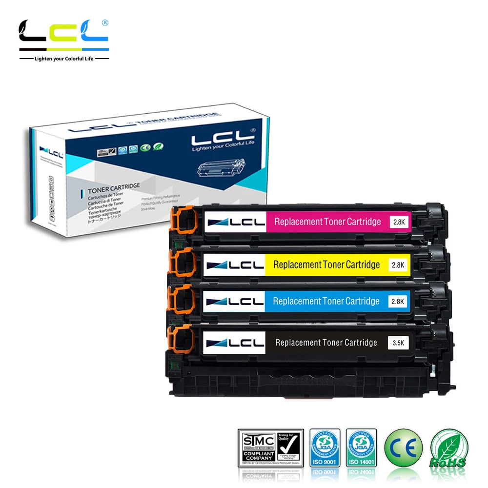 LCL 304A CC530A CC531A CC532A CC533A (4-Pack) Toner Cartridge Compatible for HP Color LaserJet CP2020/CP2025/CM2320 LCL 304A CC530A CC531A CC532A CC533A (4-Pack) Toner Cartridge Compatible for HP Color LaserJet CP2020/CP2025/CM2320
