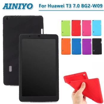 

Soft Silicon Case for Huawei MediaPad T3 7.0 BG2-W09 7 Inch Tablet Pc Honor Play Pad 2 7.0 Protective Cover Case + Gifts