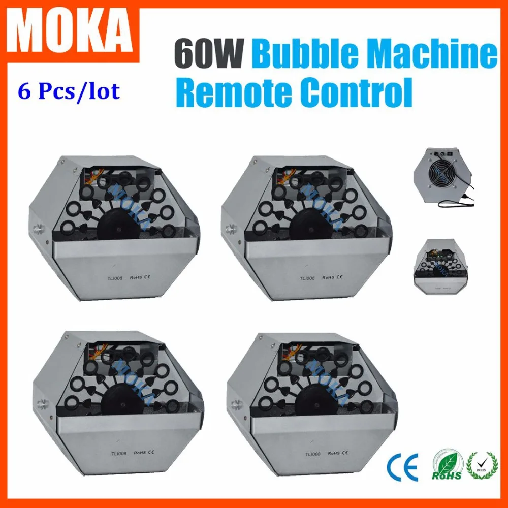 

6piece/lot 60W DMX Bubble Machine Mini Electronic Bubble Machine Wedding effect Soap Bubble Blower Machine