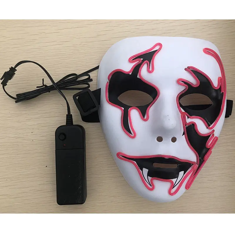 Нам звук реактивной светодиодный маска звуковая активация уличных танцев рейв EDM Plur вечерние маска - Цвет: A
